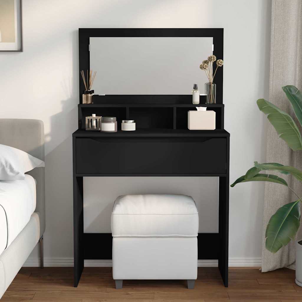Stolovi za presvlačenje u spavaćoj sobi Crna 80 x 39,6 x 135 cm