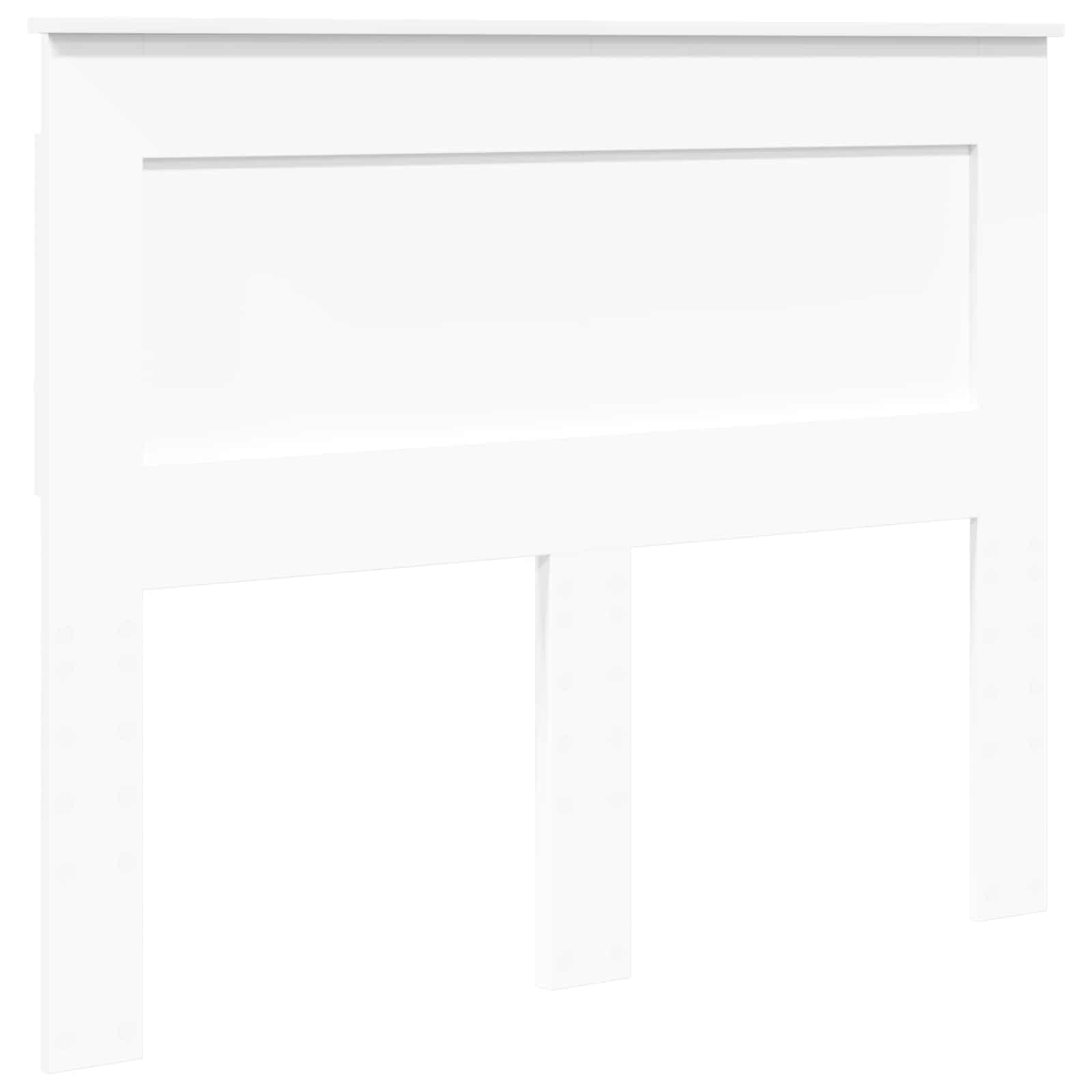 Uzglavlje s uzglavljem Bijelo 120 cm Konstruirano drvo