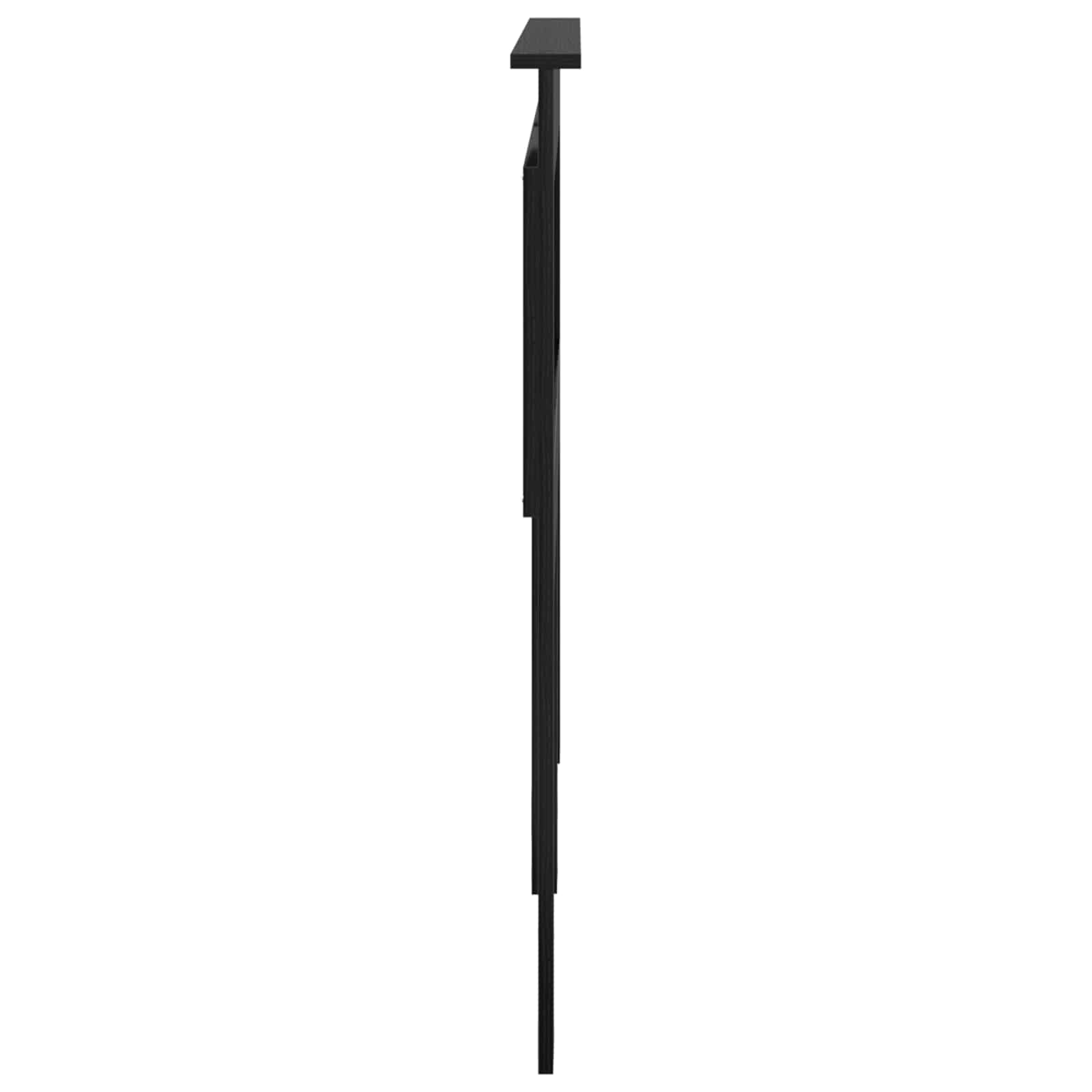 Uzglavlje s uzglavljem Crni hrast 120 cm Konstruirano drvo