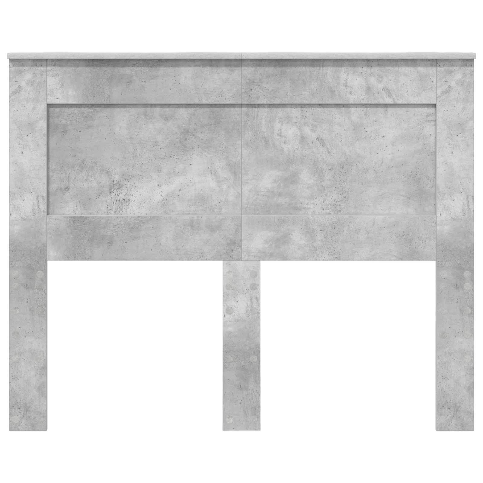 Uzglavlje s uzglavljem Betonski sivi 120 cm Konstruirano drvo
