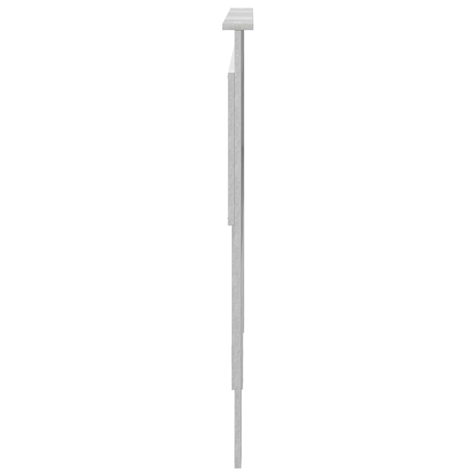 Uzglavlje s uzglavljem Betonski sivi 120 cm Konstruirano drvo