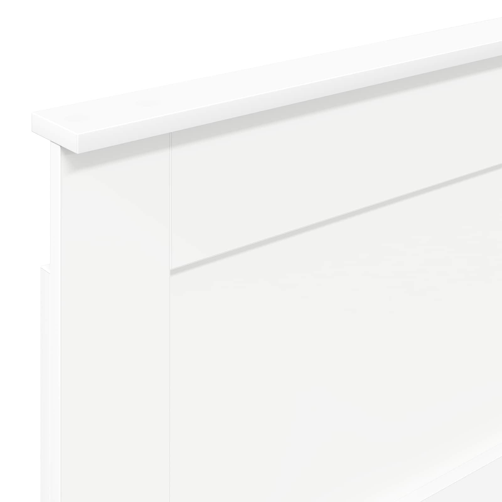 Uzglavlje s uzglavljem Bijelo 75 cm Konstruirano drvo