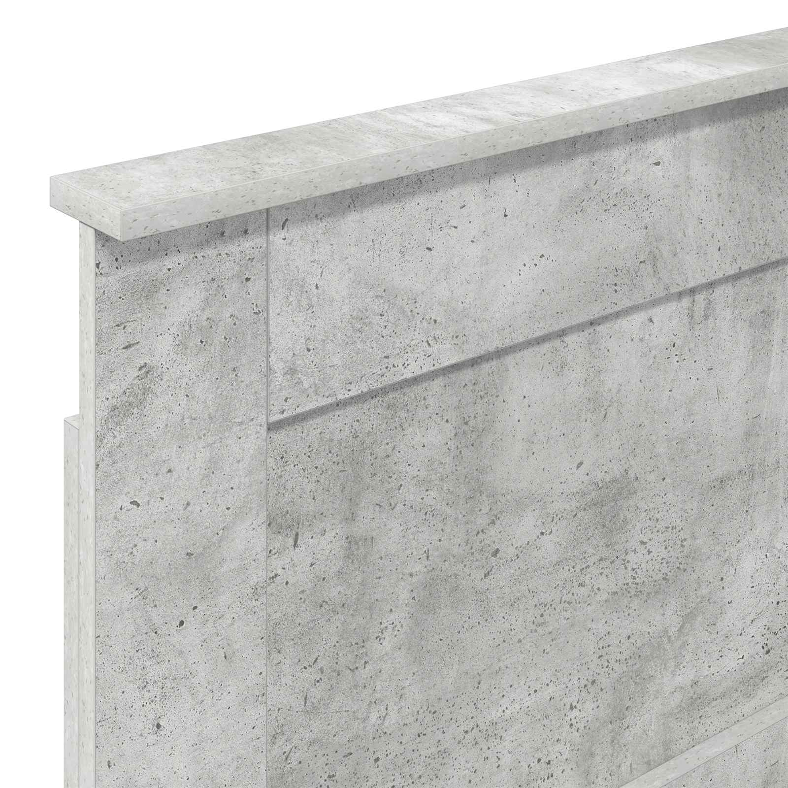 Uzglavlje s uzglavljem Betonski sivi 75 cm Konstruirano drvo