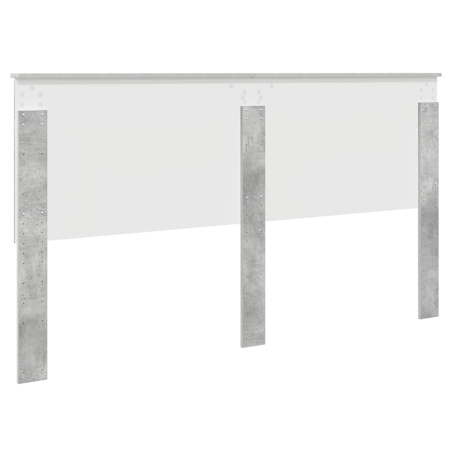 Uzglavlje s uzglavljem Betonski sivi 180 cm Konstruirano drvo