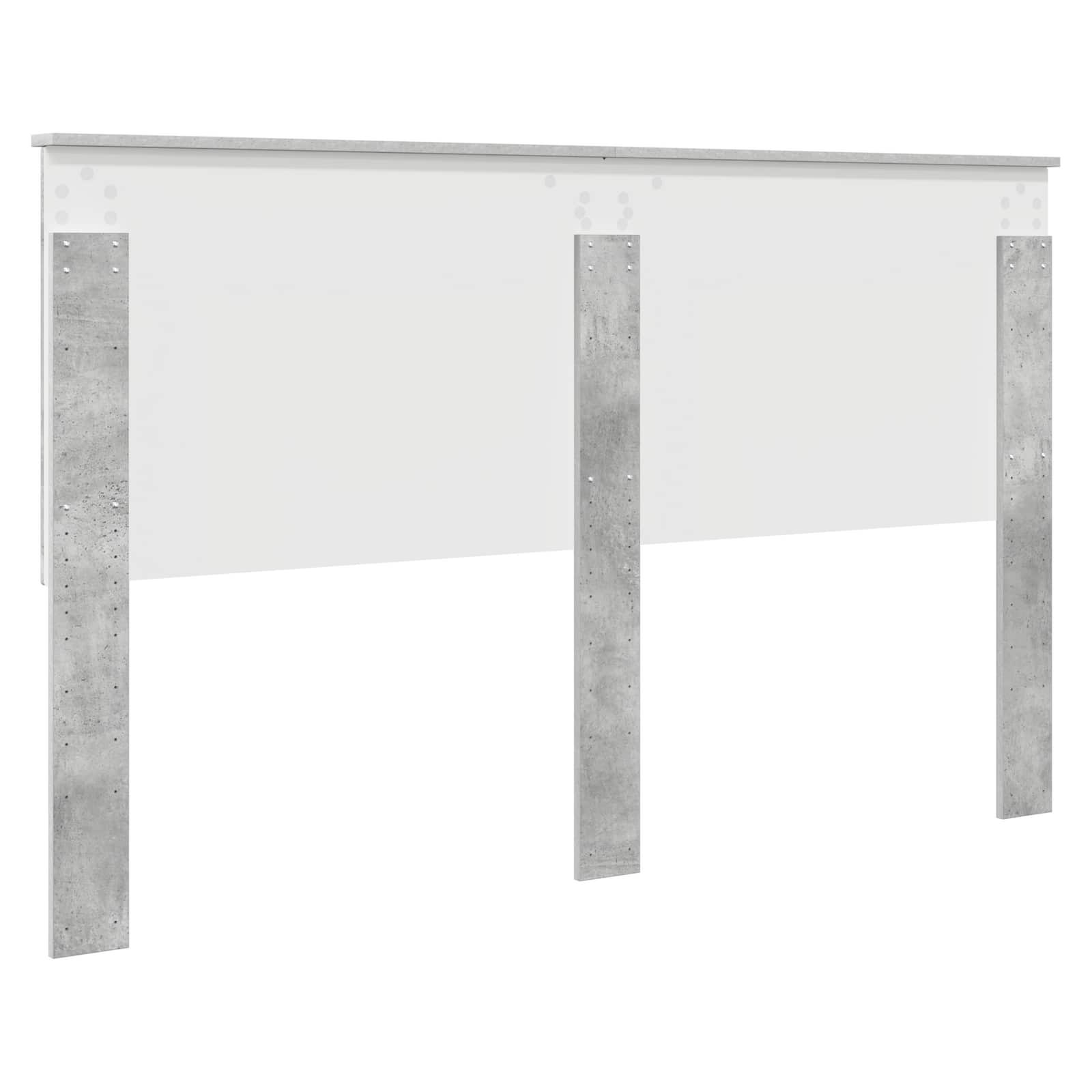 Uzglavlje s uzglavljem Betonski sivi 160 cm Konstruirano drvo