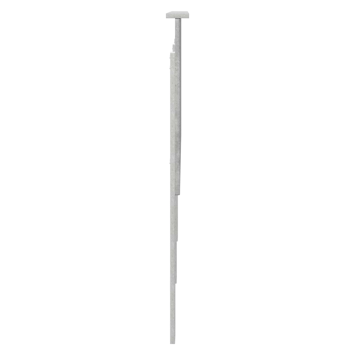 Uzglavlje s uzglavljem Betonski sivi 160 cm Konstruirano drvo