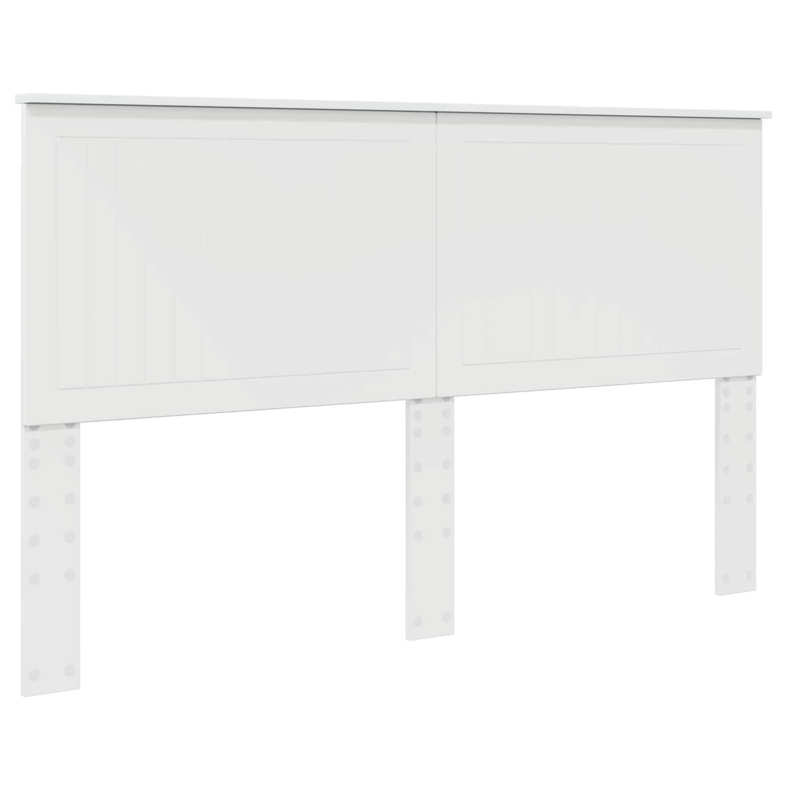 Uzglavlje s uzglavljem Sjajno bijelo 160 cm Konstruirano drvo