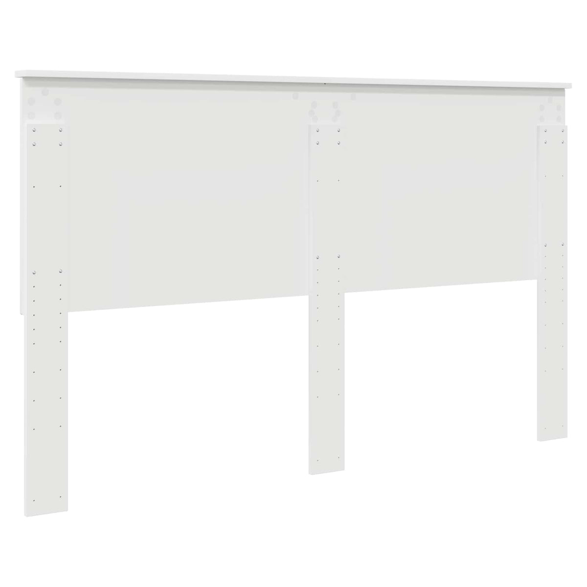 Uzglavlje s uzglavljem Sjajno bijelo 160 cm Konstruirano drvo