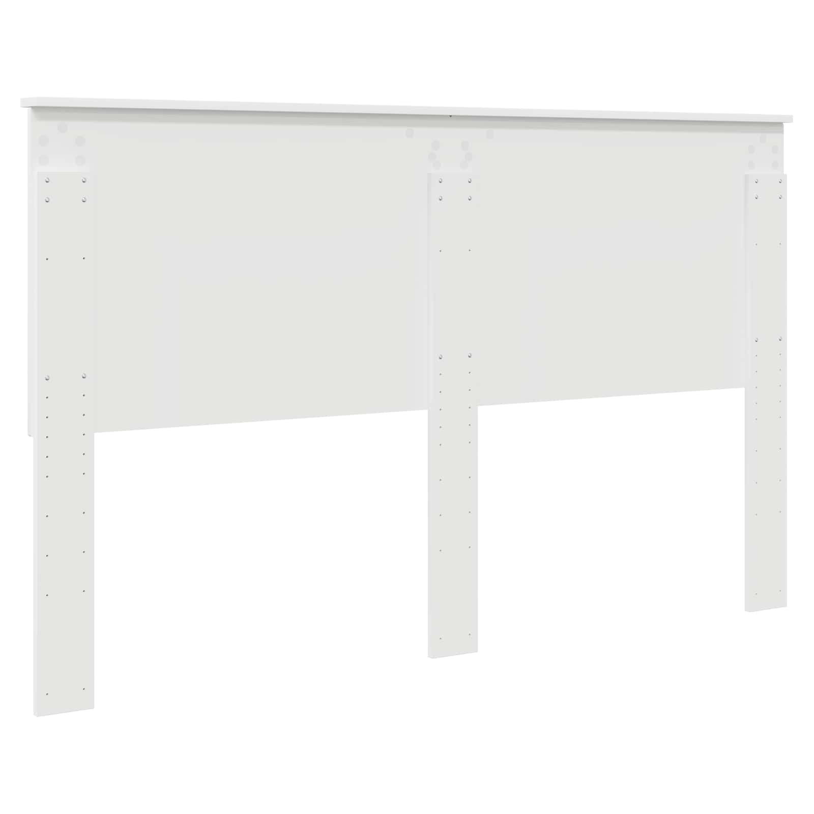 Uzglavlje s uzglavljem Sjajno bijelo 160 cm Konstruirano drvo