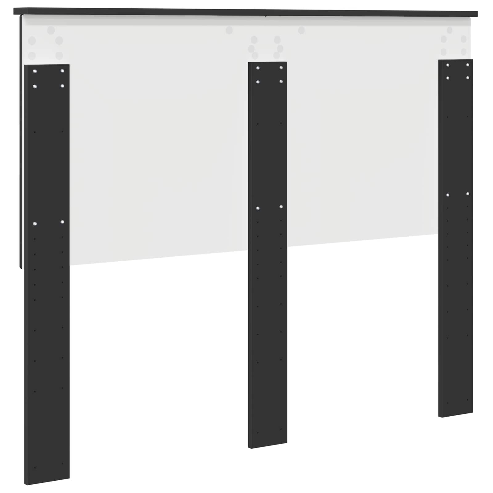 Uzglavlje s uzglavljem Crni hrast 120 cm Konstruirano drvo
