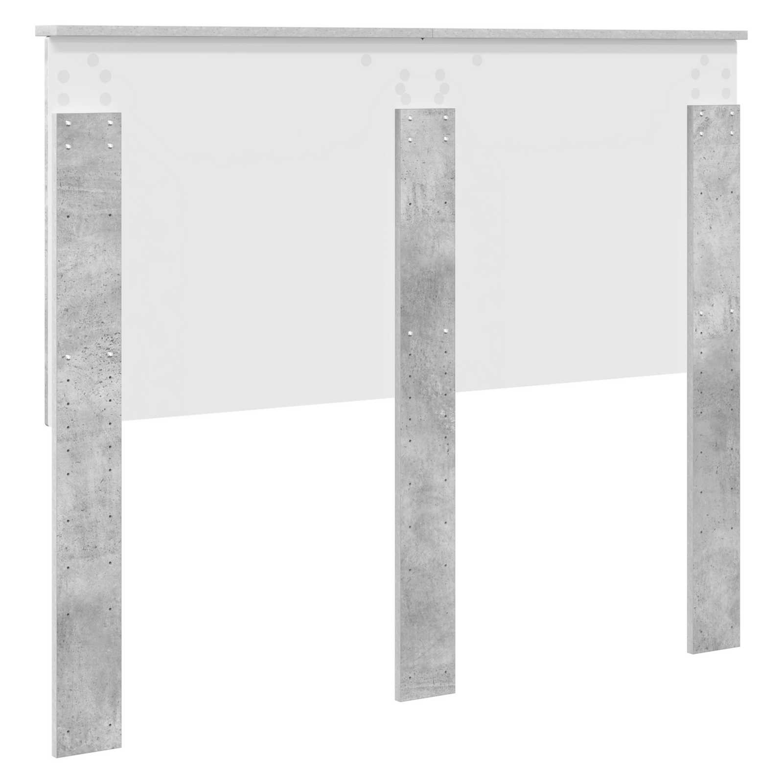 Uzglavlje s uzglavljem Betonski sivi 120 cm Konstruirano drvo