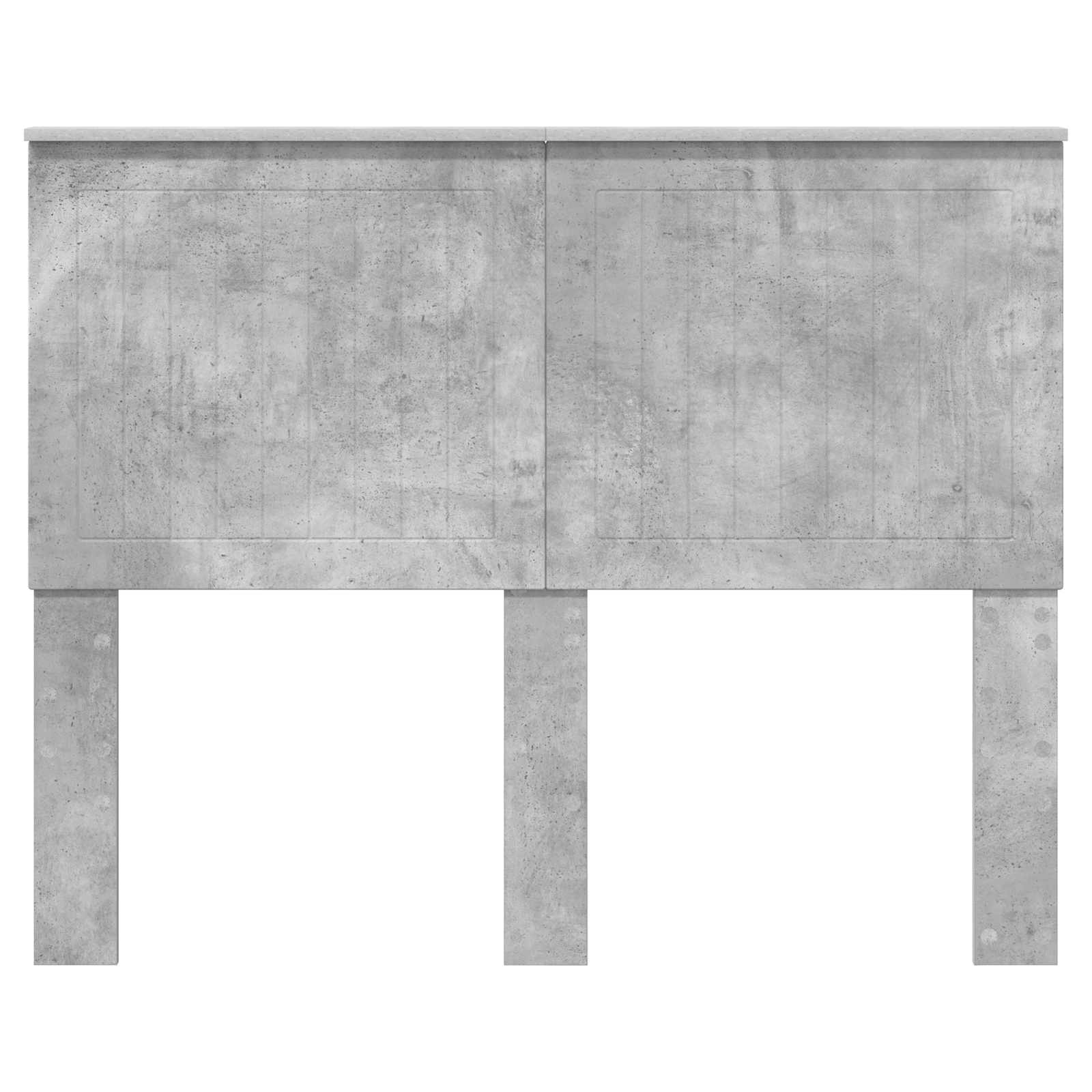 Uzglavlje s uzglavljem Betonski sivi 120 cm Konstruirano drvo