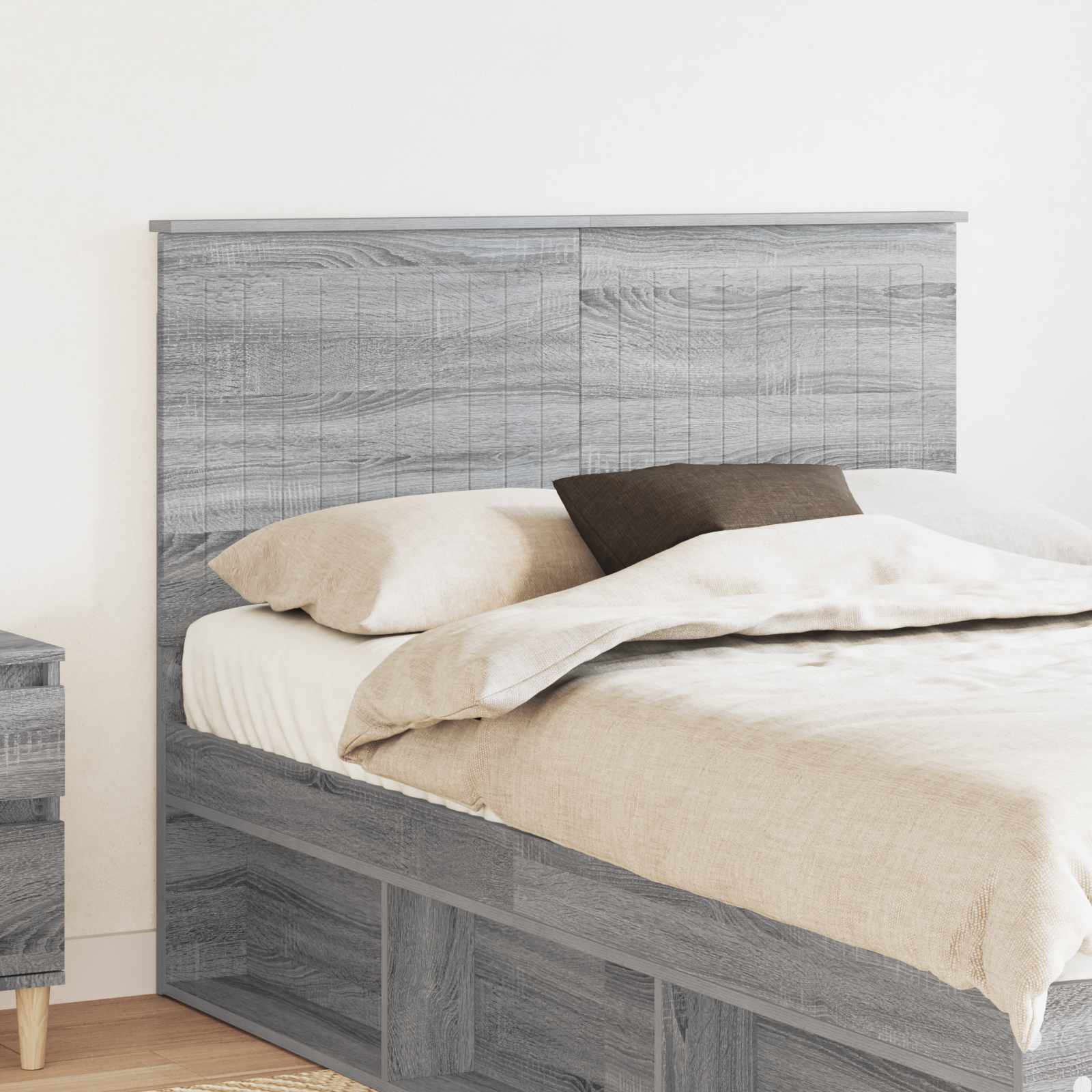 Uzglavlje s uzglavljem Siva Sonoma 120 cm Konstruirano drvo