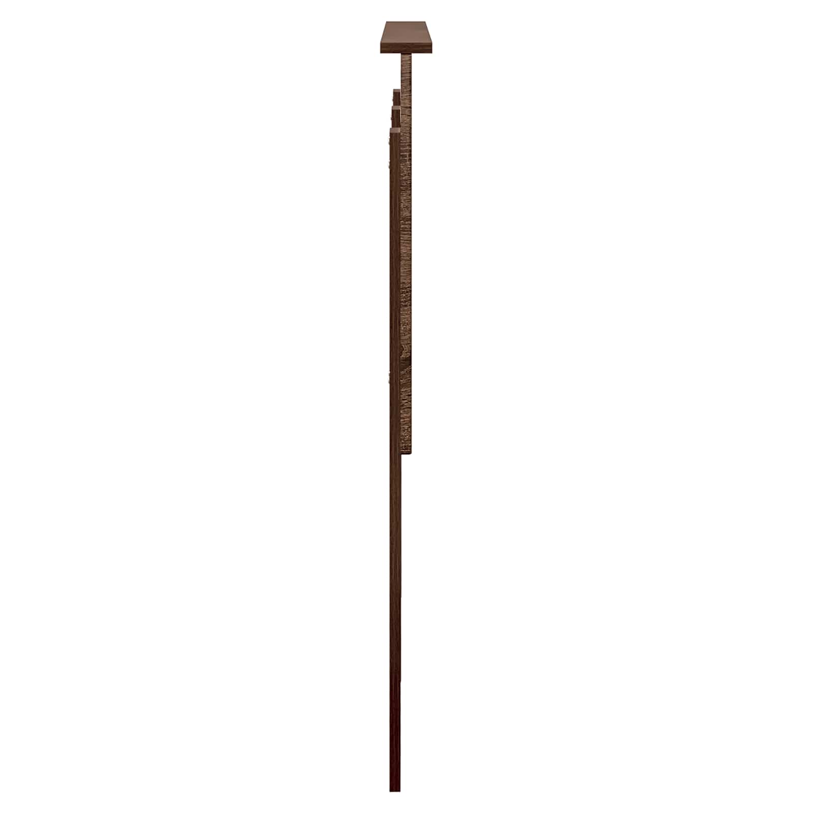 Uzglavlje s uzglavljem Smeđi hrast 120 cm Konstruirano drvo