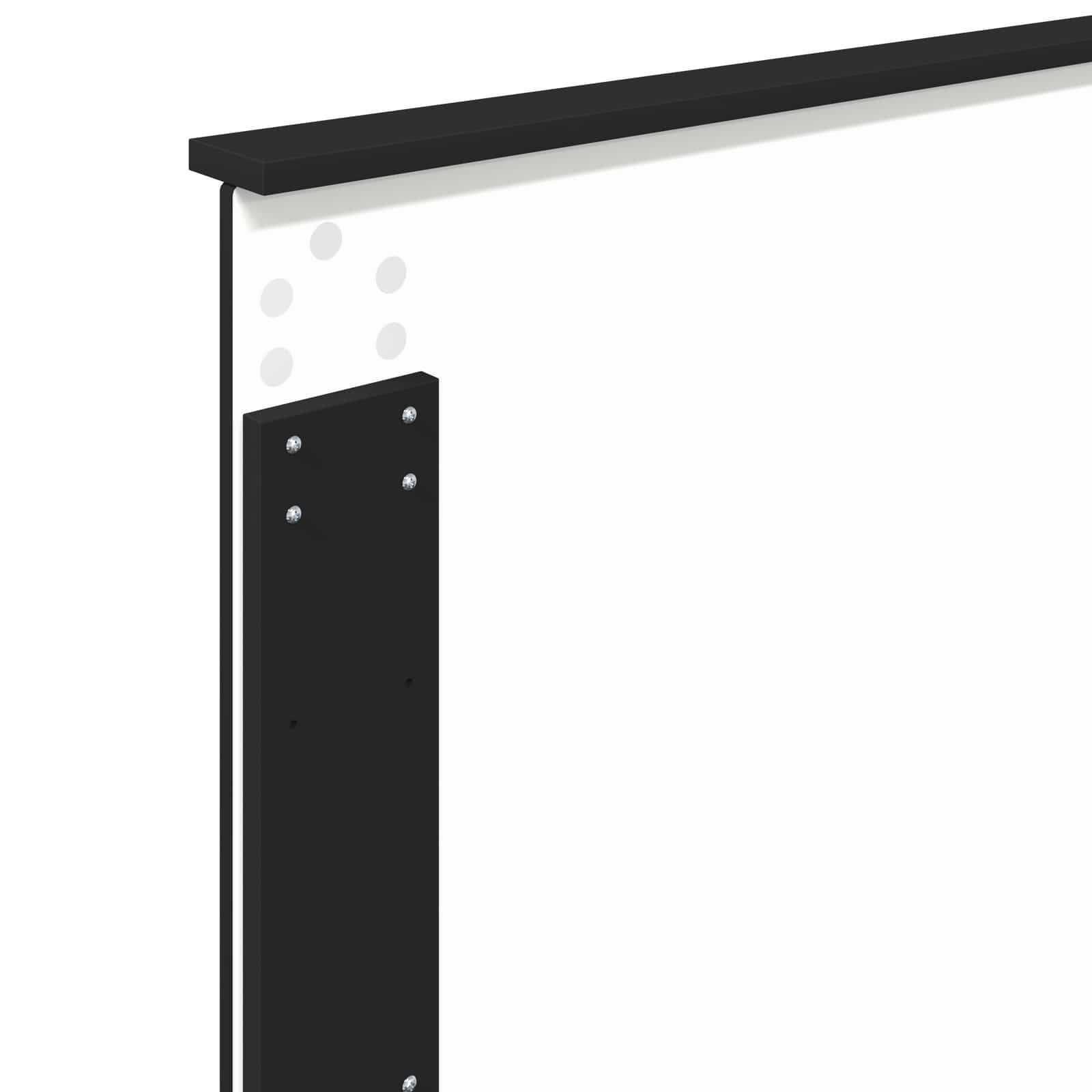 Uzglavlje s uzglavljem Crni hrast 80 cm Konstruirano drvo