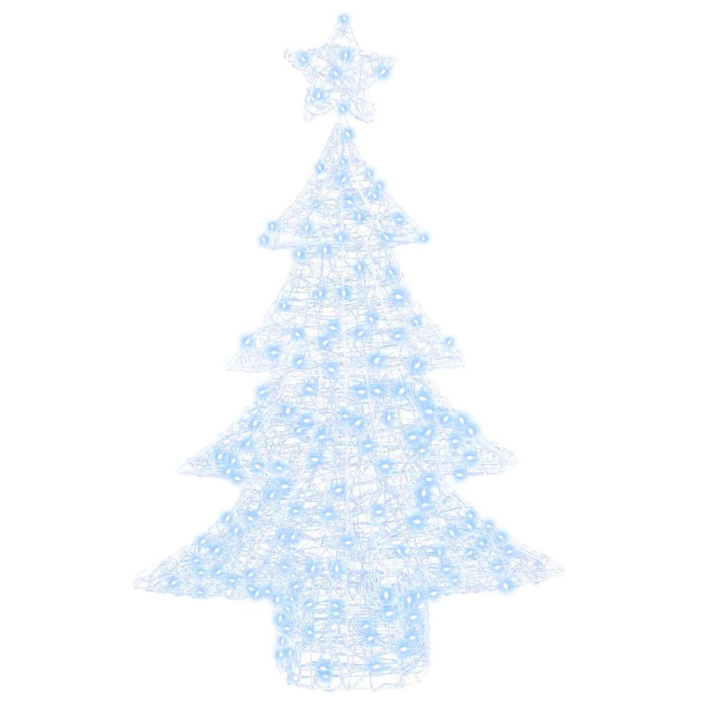Božićno drvce s 100 LED svjetlima Hladna bijela 120 cm Akril