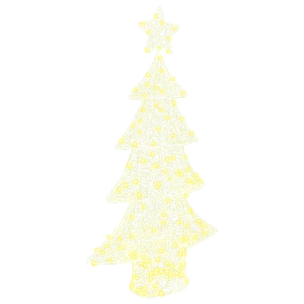Božićno drvce s 160 LED svjetlima Topla bijela 150 cm Akril