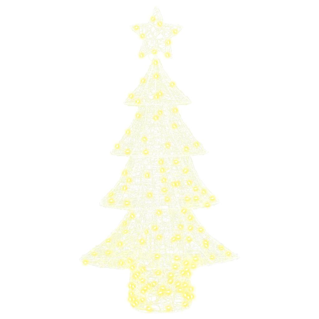 Božićno drvce s 160 LED svjetlima Topla bijela 150 cm Akril