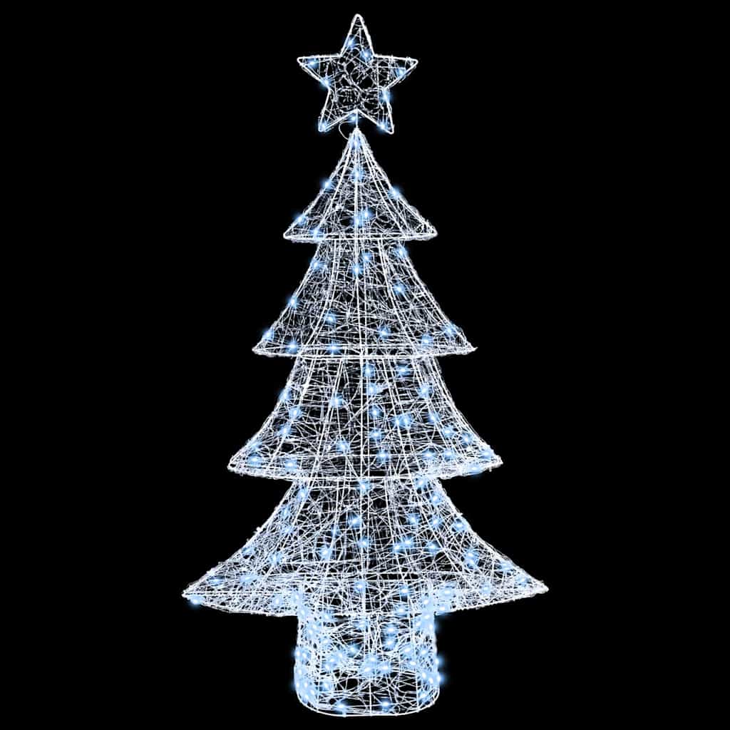 Božićno drvce s 160 LED svjetlima Hladna bijela 150 cm Akril