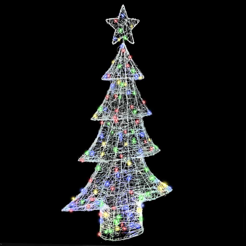 Božićno drvce s 160 LED svjetlima Šareni 150 cm Akril