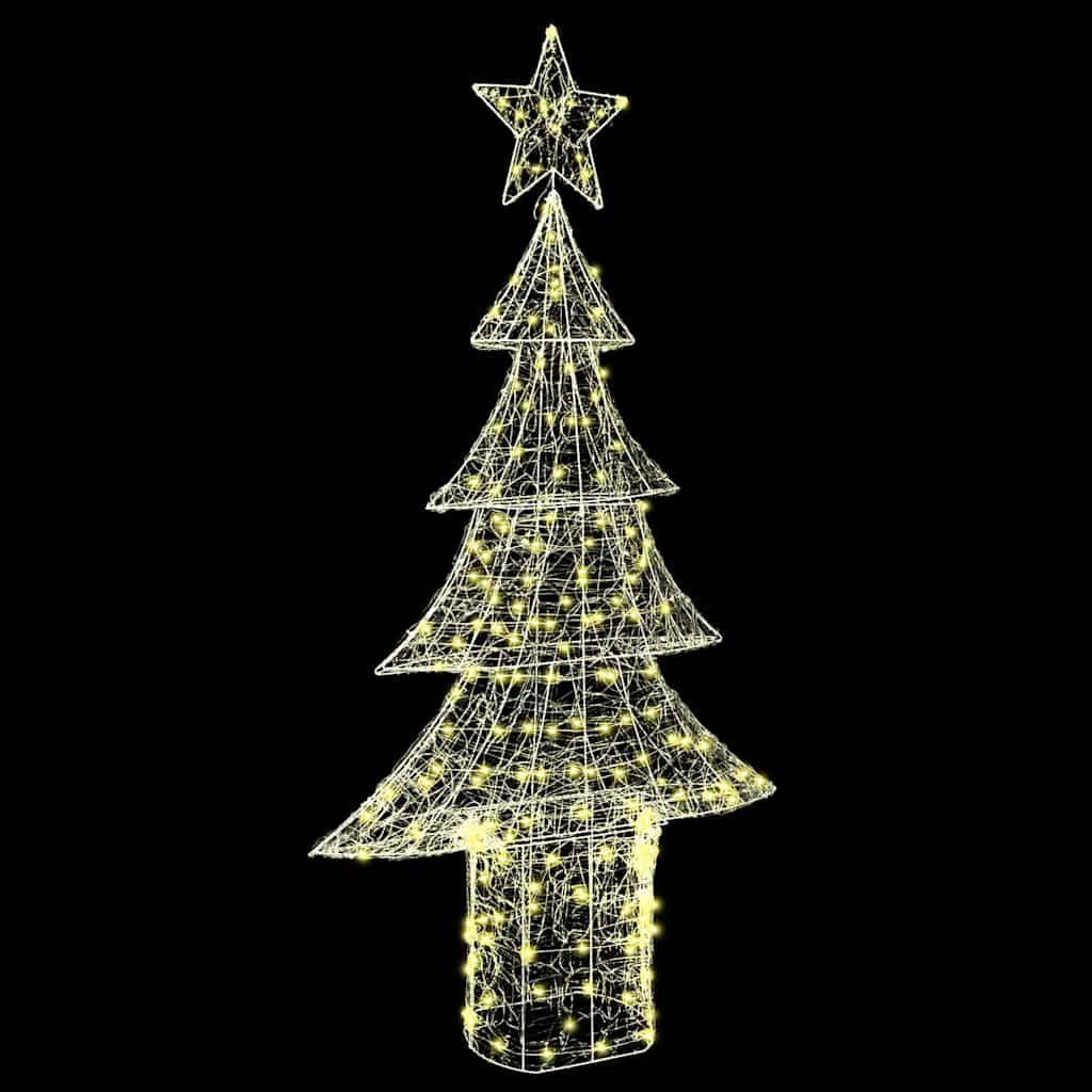 Božićno drvce s 240 LED svjetlima Topla bijela 150 cm Akril
