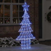 Božićno drvce s 240 LED svjetlima Plava 180 cm Akril