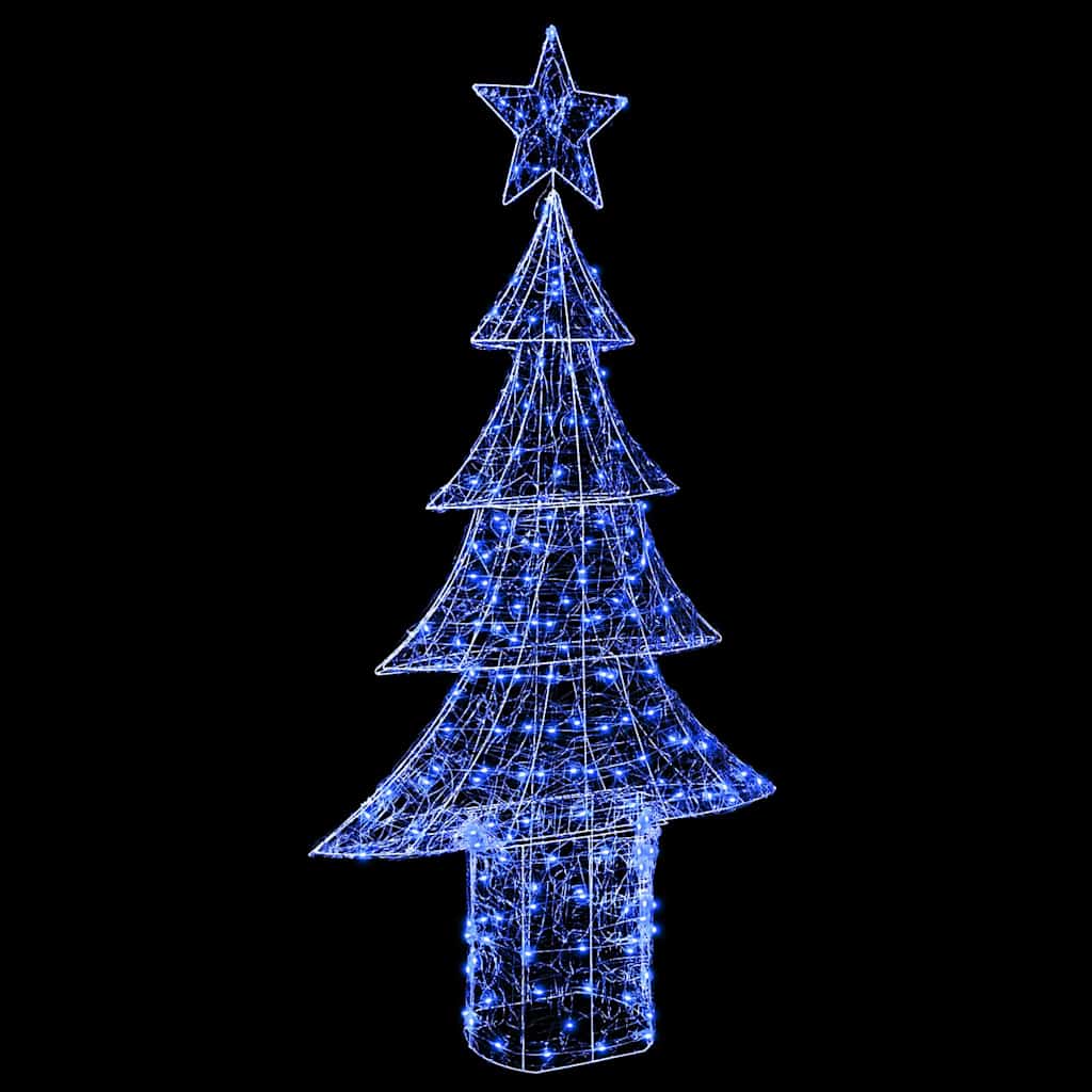 Božićno drvce s 240 LED svjetlima Plava 180 cm Akril