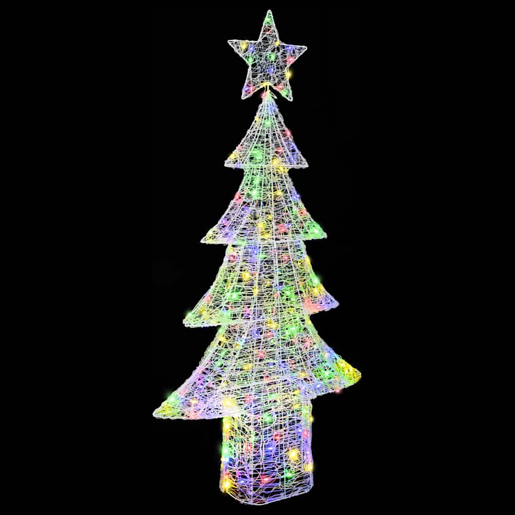 Božićno drvce s 240 LED svjetlima Šareni 180 cm Akril
