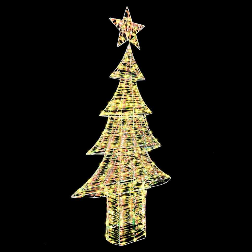 Božićno drvce s 240 LED svjetlima Topla bijela 181 cm PET