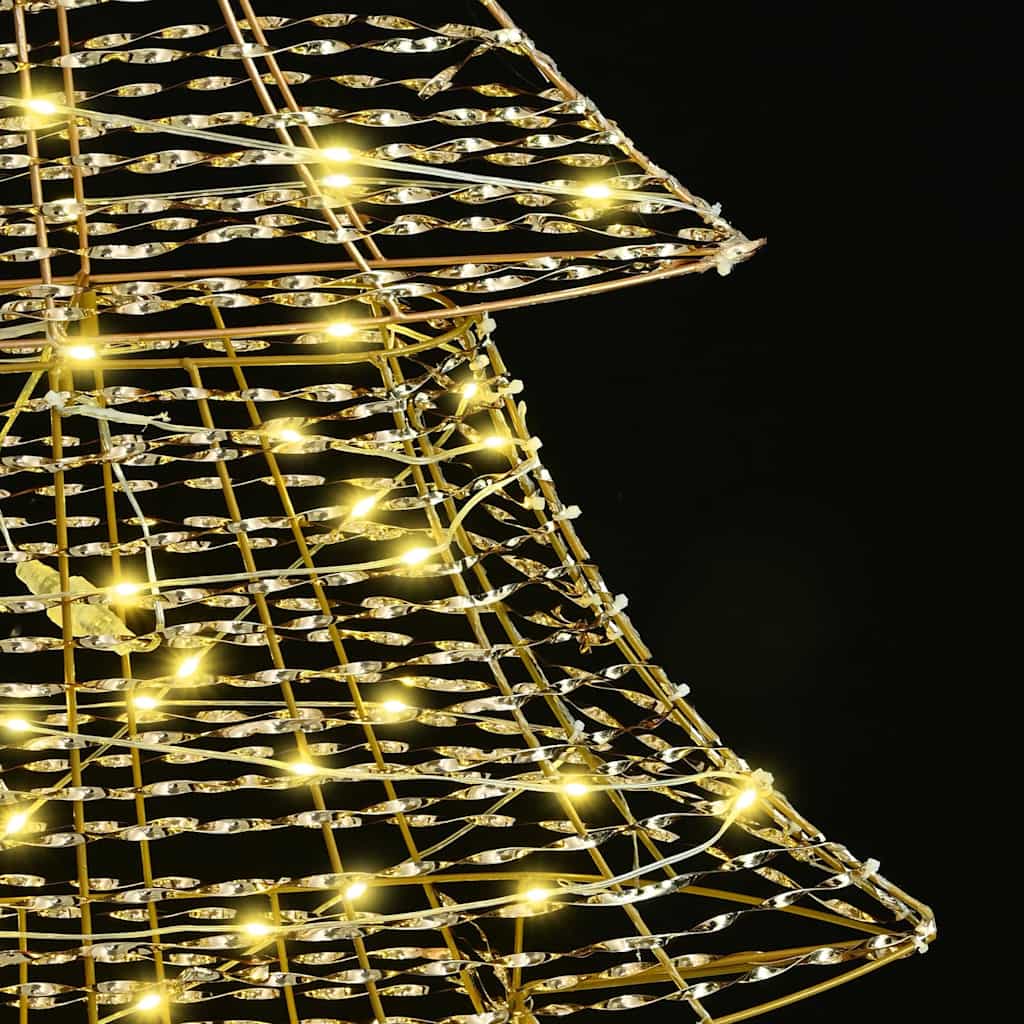 Božićno drvce s 160 LED svjetlima Topla bijela 151 cm PET