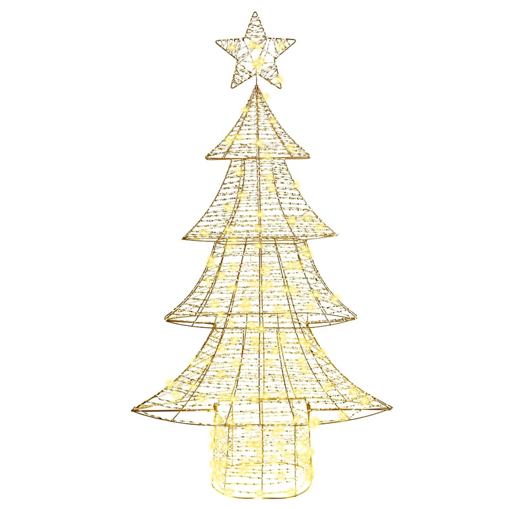 Božićno drvce s 160 LED svjetlima Topla bijela 151 cm PET
