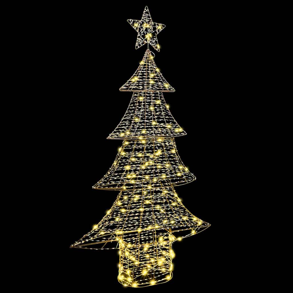 Božićno drvce s 160 LED svjetlima Topla bijela 151 cm PET