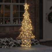Božićno drvce s 240 LED svjetlima Topla bijela 181 cm PET