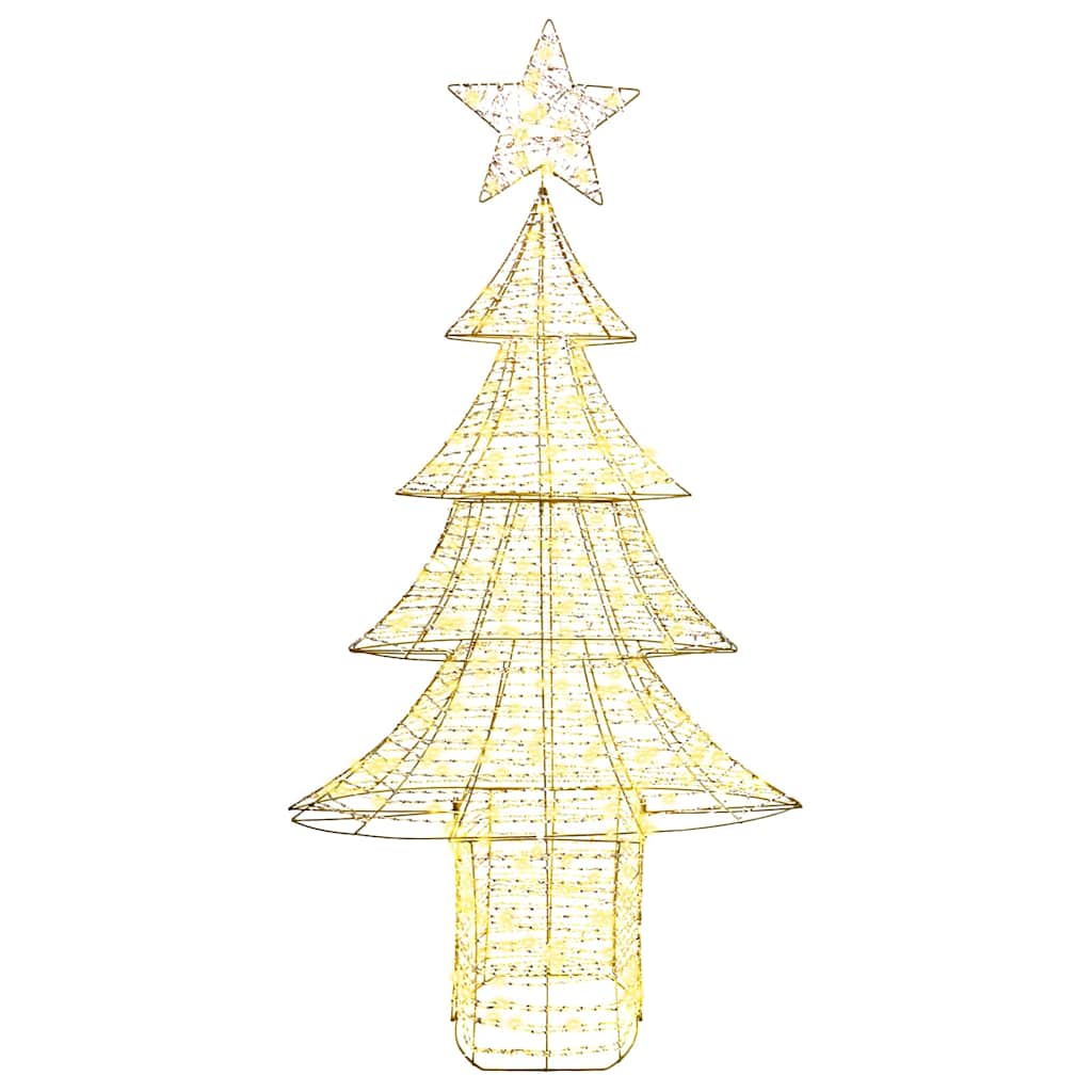 Božićno drvce s 240 LED svjetlima Topla bijela 181 cm PET
