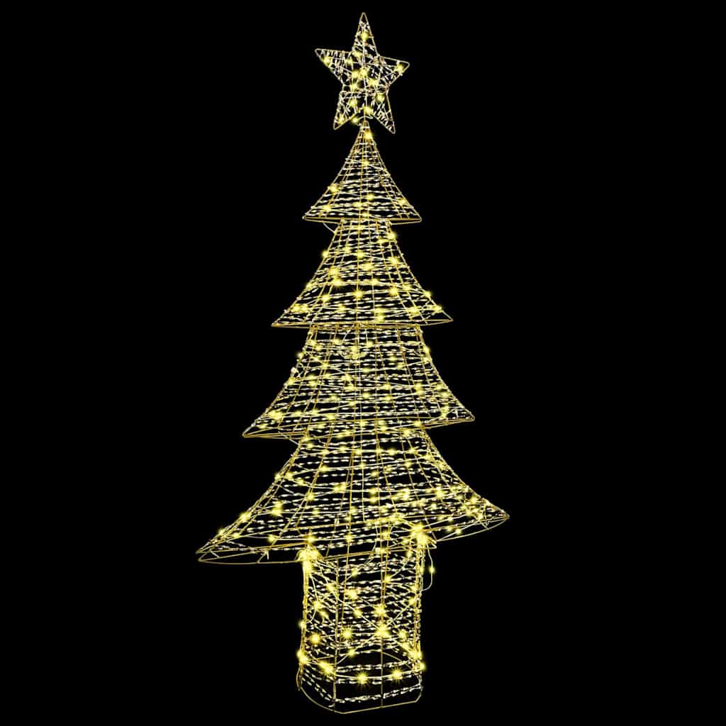 Božićno drvce s 240 LED svjetlima Topla bijela 181 cm PET