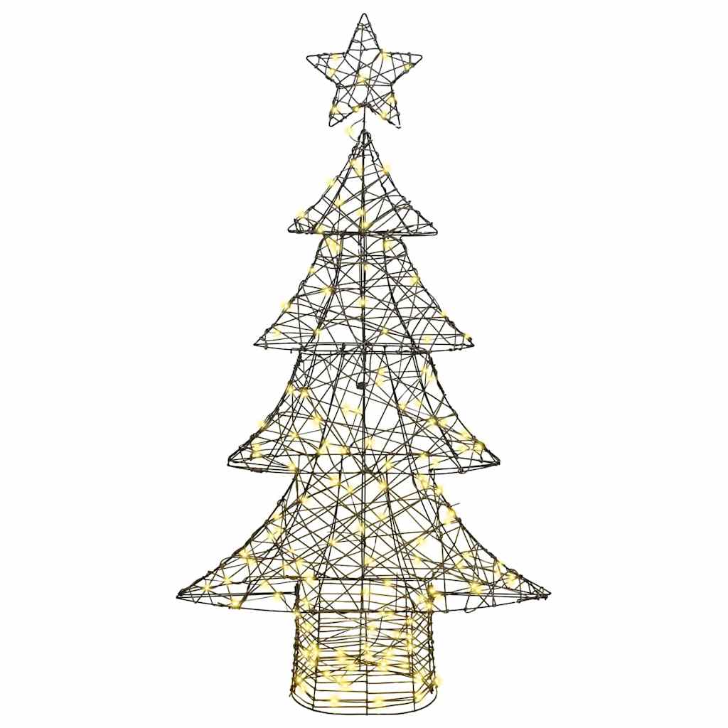 Božićno drvce s 160 LED svjetlima Topla bijela 150 cm Ratan