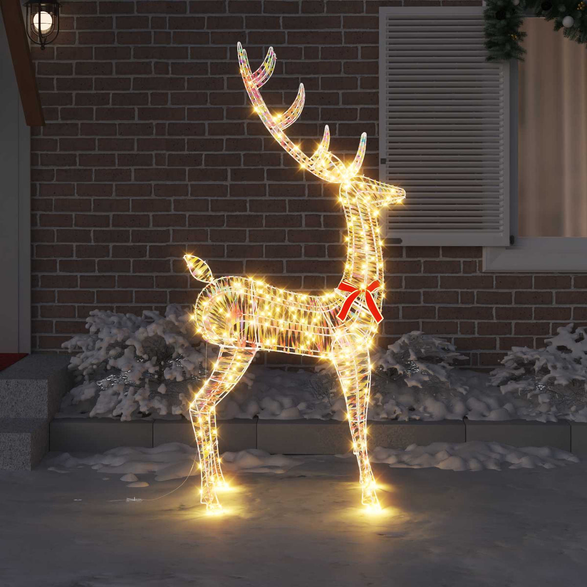 3D Ruzvelt 250 LED lampica Topla bijela 96 x 40 x 180 cm PET
