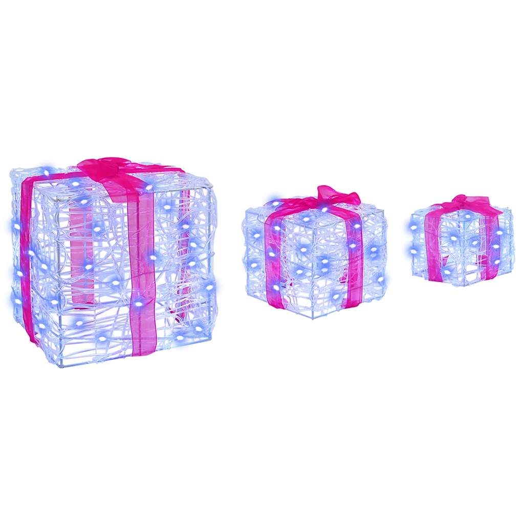 Poklonska kutija 3 pcs Plava 20 x 20 x 20 cm Akril