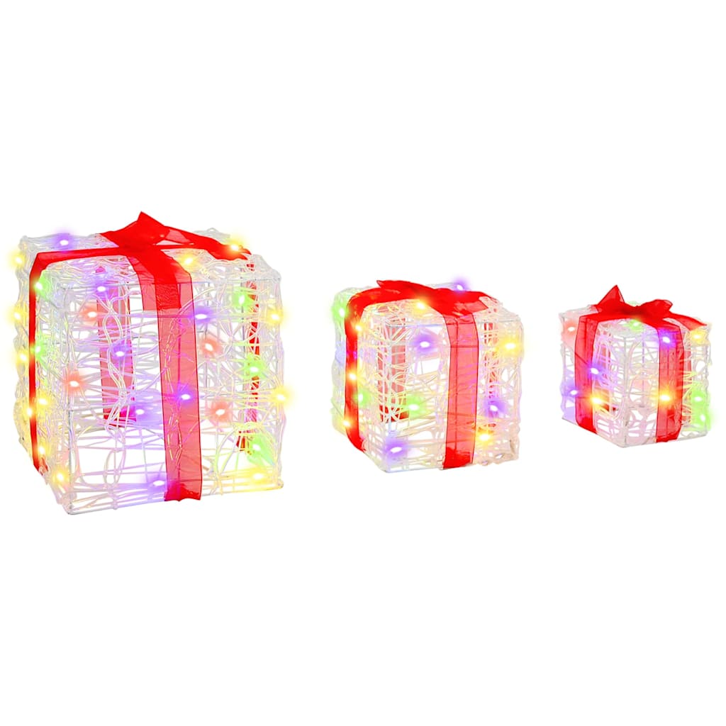 Poklonska kutija 3 pcs Šareni 20 x 20 x 20 cm Akril