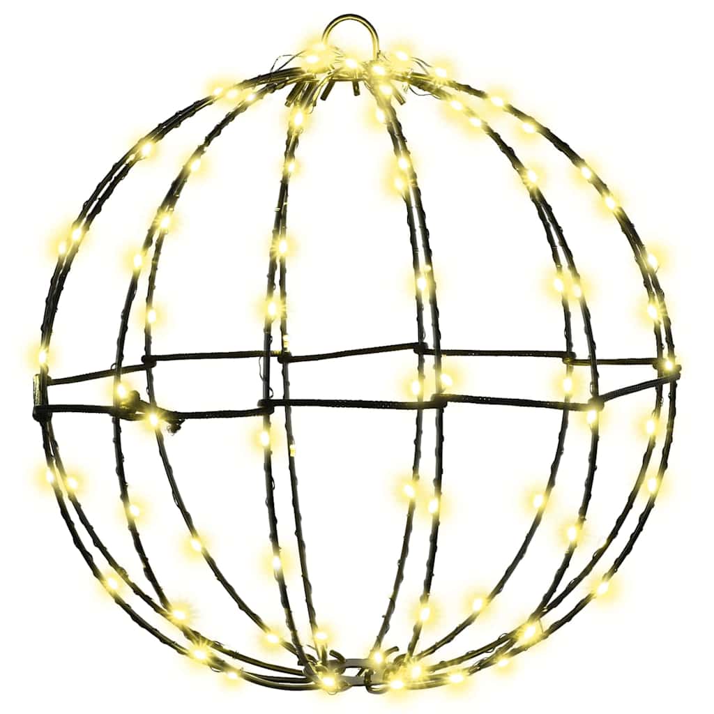 Lopta 2 pcs Topla bijela 30 x 30 x 32 cm Metal
