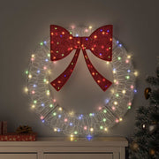 Vijenac s 60 LED svjetlima Šareni 76 x 76 x 8,5 cm Akril