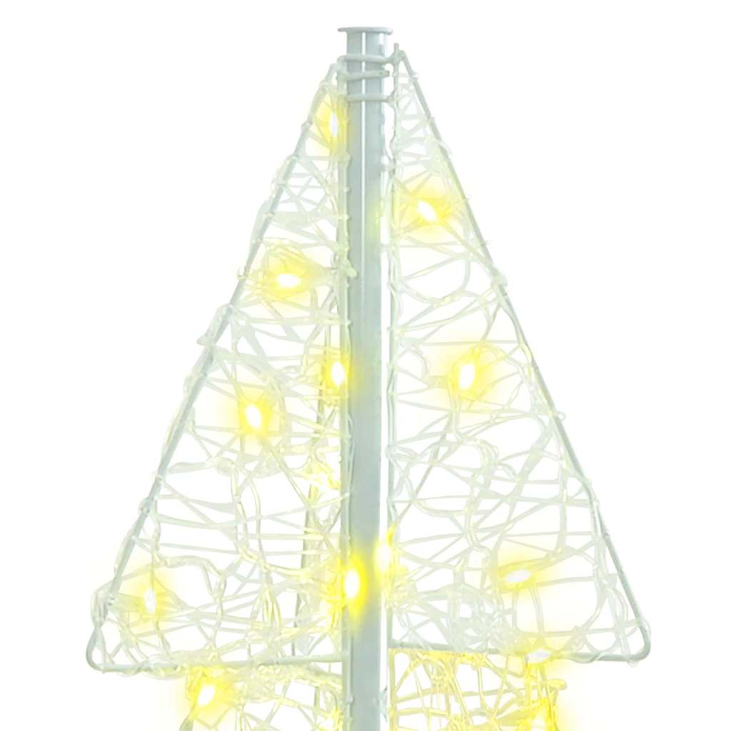 Božićno drvce s 100 LED svjetlima Topla bijela 120 cm Akril