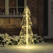 Božićno drvce s 100 LED svjetlima Topla bijela 120 cm Akril