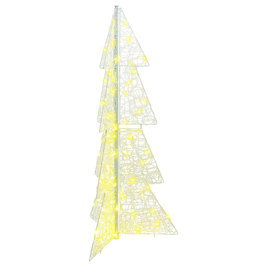 Božićno drvce s 100 LED svjetlima Topla bijela 120 cm Akril