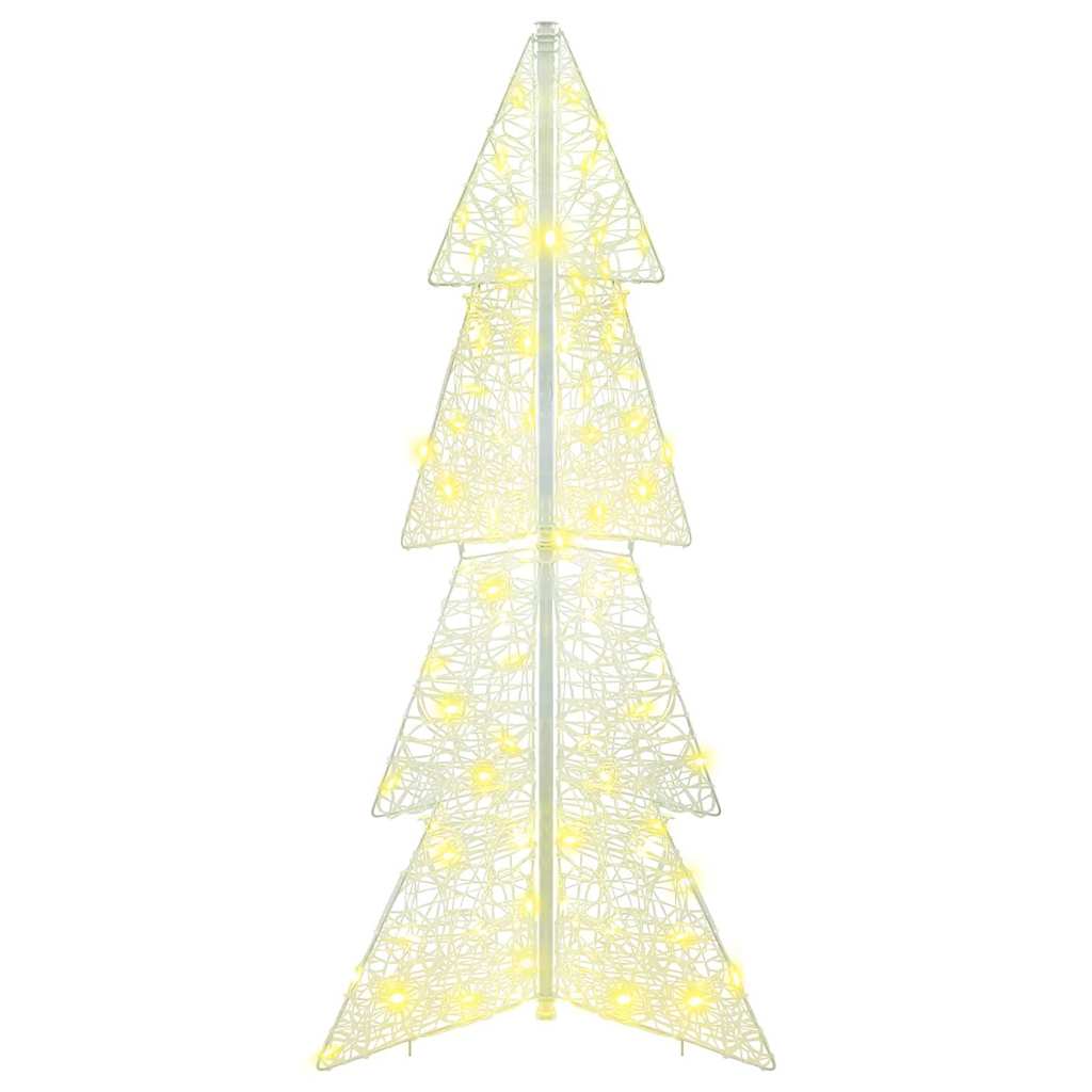 Božićno drvce s 100 LED svjetlima Topla bijela 120 cm Akril