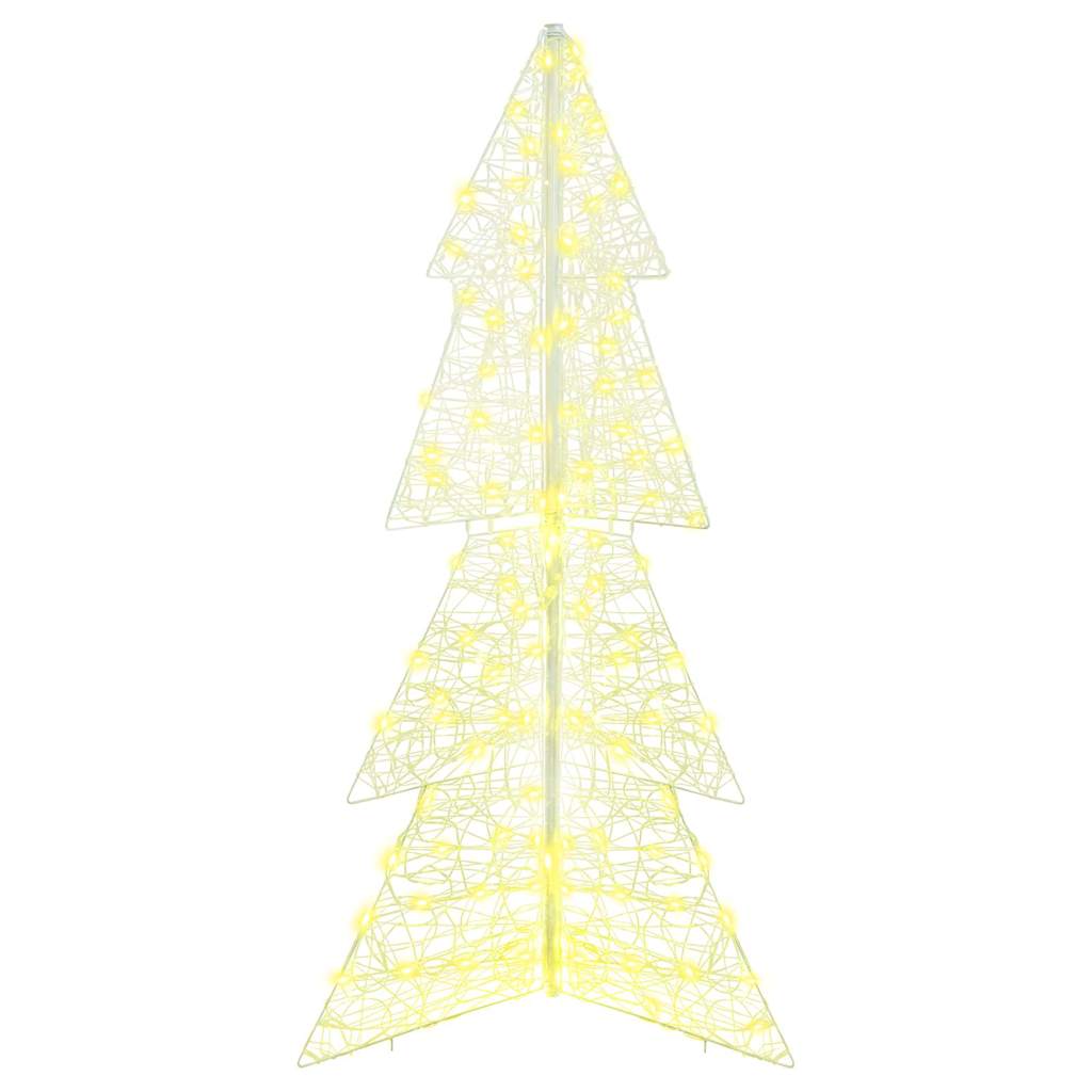Božićno drvce s 160 LED svjetlima Topla bijela 150 cm Akril