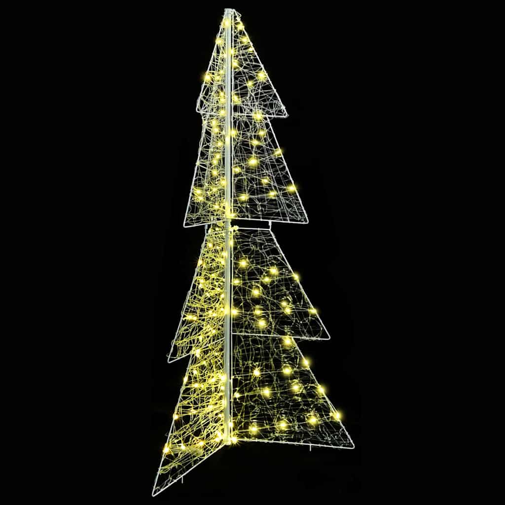 Božićno drvce s 160 LED svjetlima Topla bijela 150 cm Akril