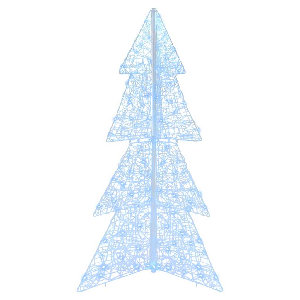 Božićno drvce s 160 LED svjetlima Hladna bijela 150 cm Akril