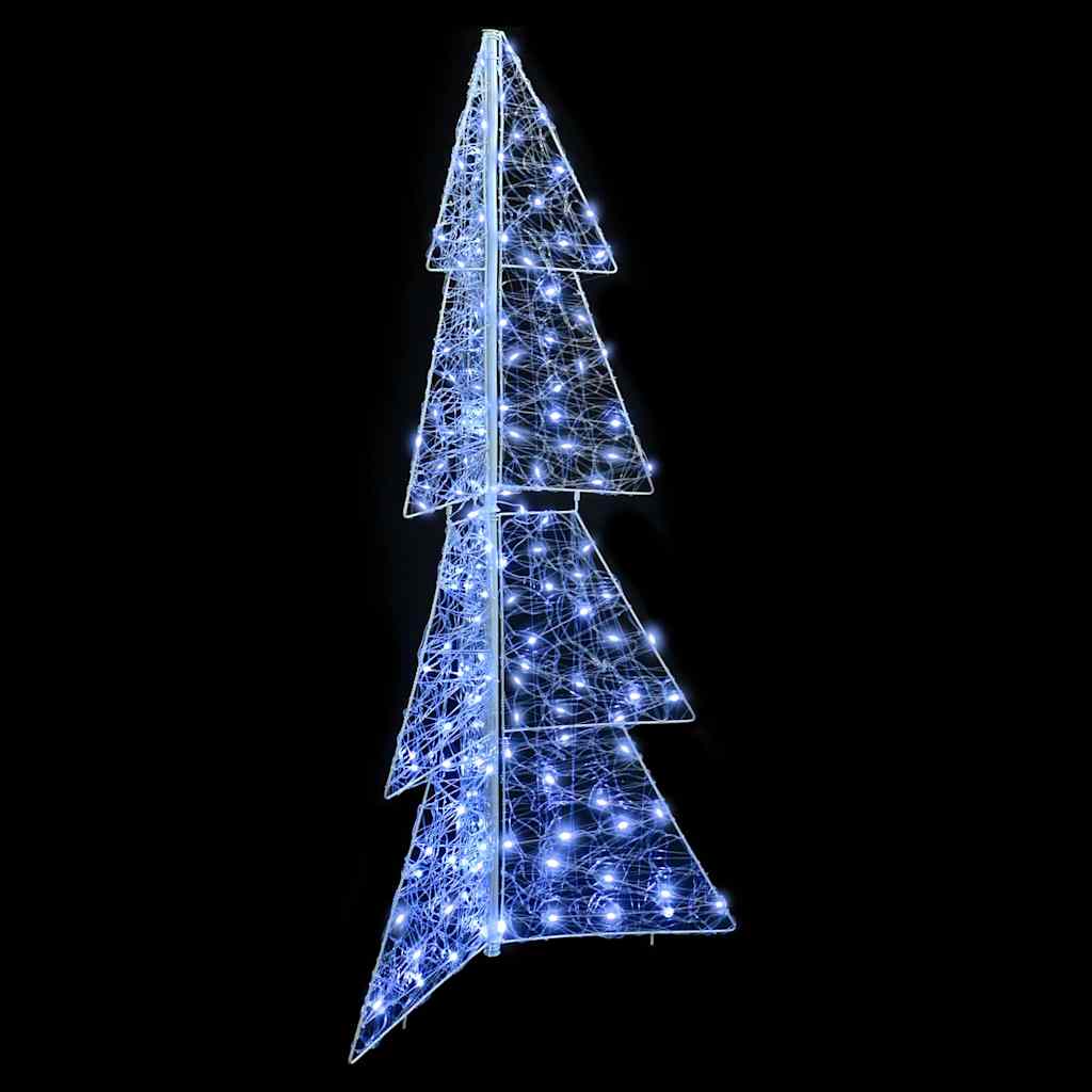 Božićno drvce s 160 LED svjetlima Hladna bijela 150 cm Akril