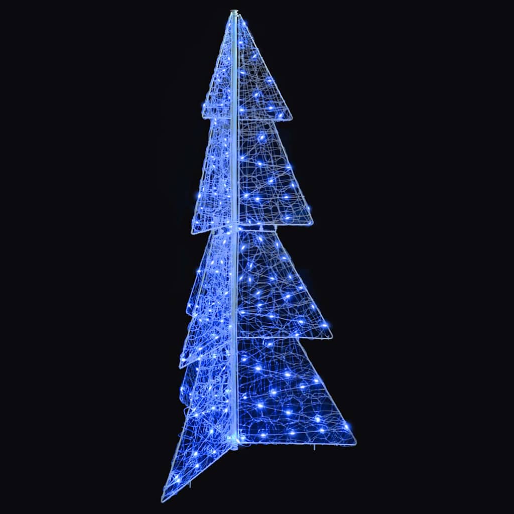 Božićno drvce s 160 LED svjetlima Plava 150 cm Akril
